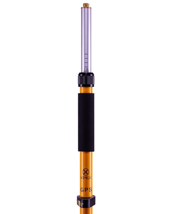 Bastão de Alumínio 2,60 Metros GLS-13 Graduação para Receptor GNSS