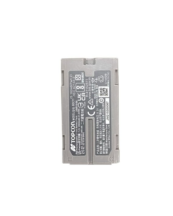 Bateria BDC71 Cinza – Para Estação Total Topcon Séries GM/GT/OS/ES/DS