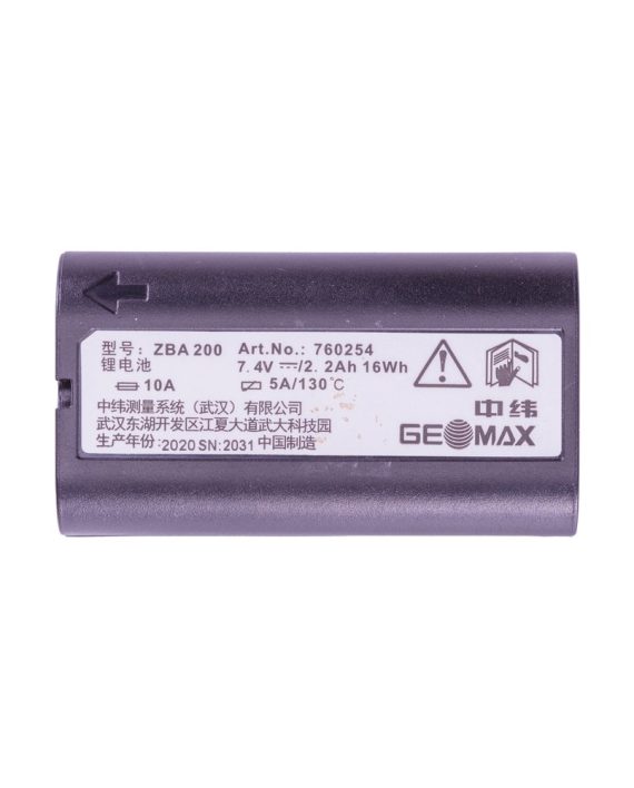 Bateria para Estação TS06 e Receptor ZENITH 25 – ZBA200/GEB211 LI-ION