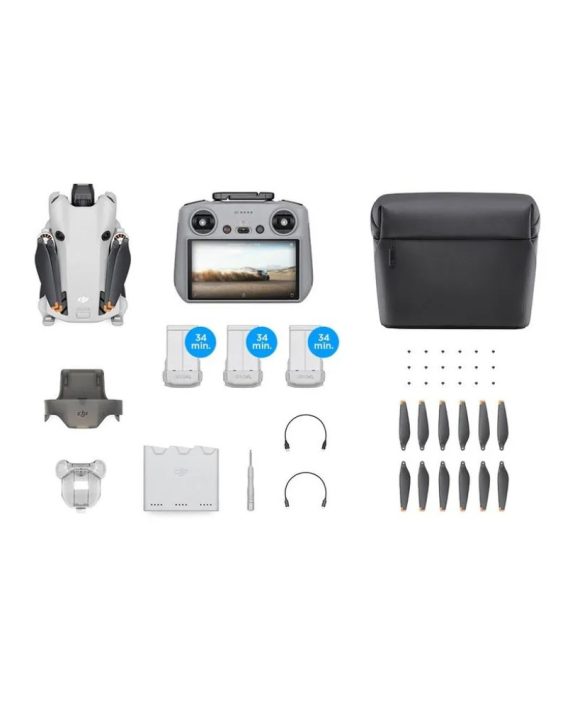 Drone DJI Mini 4 Pro – Fly More Combo + DJI RC2 (Com Tela)