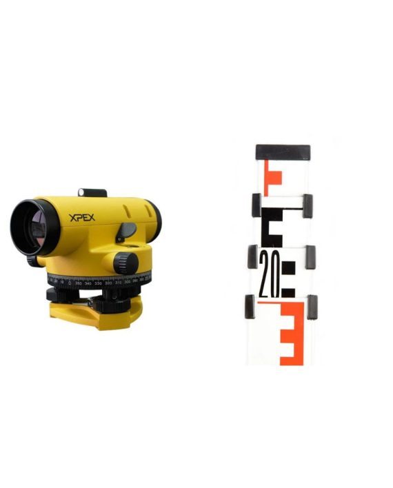 Kit Nível Óptico At-32 + Mira de 4 Metros Xpex