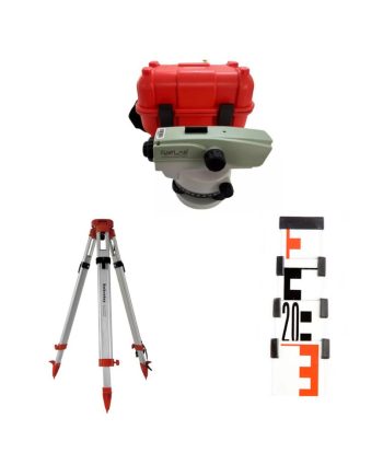 Kit Nível Óptico Satlab Sal 32 + Tripé de Alumínio + Mira de 4 Metros Xpex