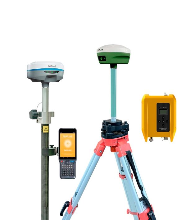 Kit Receptor GNSS RTK SatLab SL7 + FR20 + Rádio Externo HDL 460A